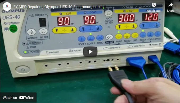 FY-MED Repairing Olympus UES-40 Electrosurgical unit