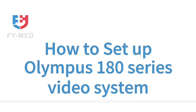 How to Set up Olympus 180 series video system